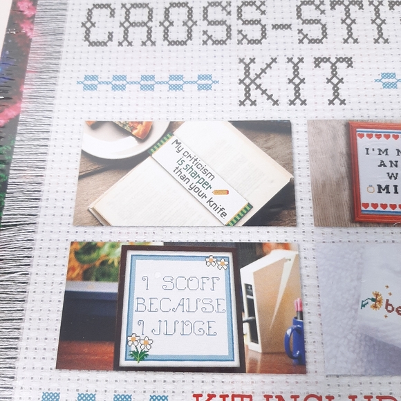 Snarky Cross-Stitch Kit Needlecraft Art Project New - Picture 3 of 8